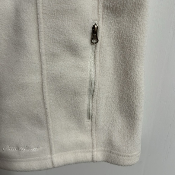 Eddie Bauer Fleece Vest Women’s Large white, very good condition - Picture 3 of 6